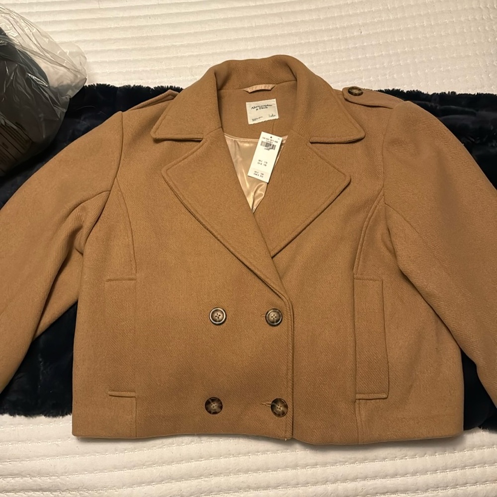 Abercrombie double breasted coat NWT